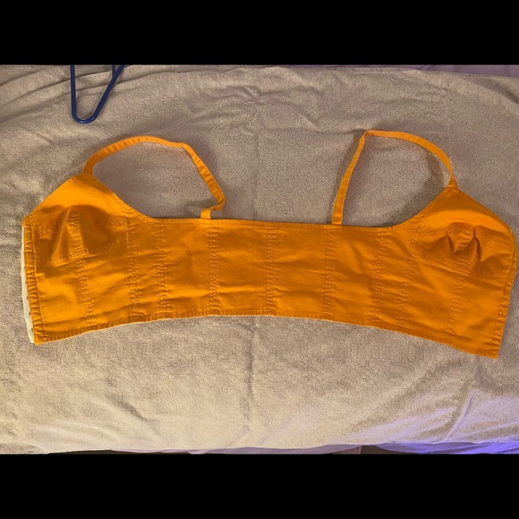 S orange Wilfred eyelet close sleeveless crop top - Picture 2 of 3